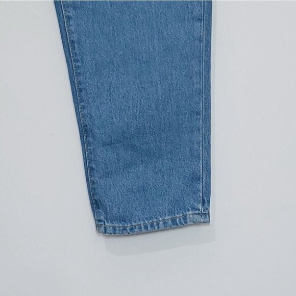 NWT ZARA Men's medium wash pleated tapered jeans - Picture 4 of 11